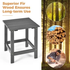 Costway 2PCS Patio Adirondack Chair Side Table Set Solid Wood Garden Deck Grey 14 Costway 2PCS Patio Adirondack Chair Side Table Set Solid Wood Garden Deck Grey -Costway GUEST af53440d 6bf6 4e8b 95ea ed018f9af213