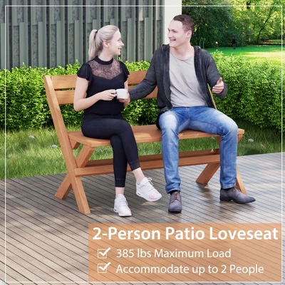 Costway Patio Folding Chair Solid Teak Wood Slatted Seat Natural Portable Outdoor 8 Costway Patio Folding Chair Solid Teak Wood Slatted Seat Natural Portable Outdoor - Image 6
