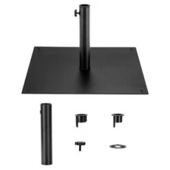 Costway 9ft Market Patio Umbrella W/Solar Lights & 40 LBS Steel Umbrella Stand -Costway GUEST aff20b08 3828 4cc3 bf78 4650f766d277