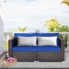 Costway 4PCS Patio Rattan Corner Sofa Sectional Furniture SetBlueBeigeNavy Cushion -Costway GUEST b05ba422 f9e8 4b07 b3b1 995d9aec5fb4
