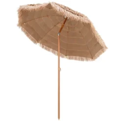Costway 7.2FT Patio Thatched Tiki Umbrella W/Tilt 8 Ribs Hawaiian Hula Beach -Costway GUEST b0eb104c 2a51 4b6e 9812 7b18d29097f8