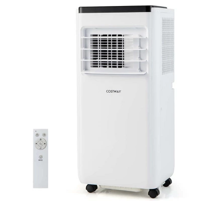 Costway 8000 BTU Portable Air Conditioner Cools Up To 250 Sq.Ft With Fan & Dehumidifier 5000 BTU(8000BTU ASHRAE) 11 Costway 8000 BTU Portable Air Conditioner Cools Up To 250 Sq.Ft With Fan & Dehumidifier 5000 BTU(8000BTU ASHRAE) - Image 9