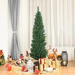 Costway 5'/6'/7'/8' /9' PVC Artificial Pencil Christmas Tree Slim Green 17 Costway 5'/6'/7'/8' /9' PVC Artificial Pencil Christmas Tree Slim Green -Costway GUEST b23cb977 1e05 40a5 928a a7a0d80afc60