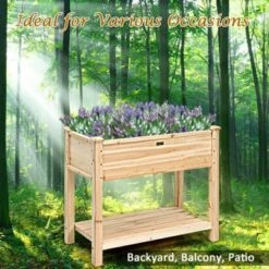 Costway Raised Garden Bed Elevated Wood Planter Box Stand For Vegetable Flower 16 Costway Raised Garden Bed Elevated Wood Planter Box Stand For Vegetable Flower -Costway GUEST b271a4b9 1d60 4dea a2a4 54e1da8df4f0