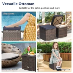 Costway 2PCS Patio Rattan Ottomans Seat Side Table Storage Box Footstool W/Cushions Navy 16 Costway 2PCS Patio Rattan Ottomans Seat Side Table Storage Box Footstool W/Cushions Navy -Costway GUEST b28fba27 42a4 4420 9c90 3a7a1cd77d0b