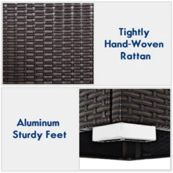 Costway 2PCS Patio Rattan Armless Sofa Sectional Furniture 15 Costway 2PCS Patio Rattan Armless Sofa Sectional Furniture -Costway GUEST b2b5be45 98c5 4ba0 aea5 2e574f60f5a4