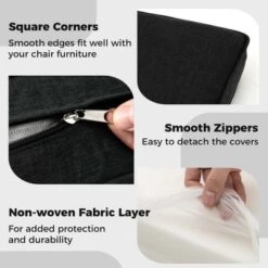 Costway 2/4/6-Pack 24" X 24" Deep Seat Cushion & Back Pillow With Removable Covers Outdoor Brown/Navy/Gray/Black 17 Costway 2/4/6-Pack 24" X 24" Deep Seat Cushion & Back Pillow With Removable Covers Outdoor Brown/Navy/Gray/Black -Costway GUEST b42cbdcf ee86 4f5c 8710 7d30f1a830c5