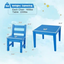 Costway 3PCS Kids Table & 2 Chairs Set Outdoor Heavy-Duty All-Weather Activity Table Set 17 Costway 3PCS Kids Table & 2 Chairs Set Outdoor Heavy-Duty All-Weather Activity Table Set -Costway GUEST b4b6c682 b73b 4884 a712 ae7dbf66e57a