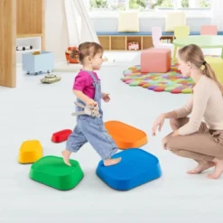 Costway 5 Pcs Balance Stepping Stones For Kids With Non-Slip Surface And Edging -Costway GUEST b55b2524 3893 41b2 9b02 7b52841e9419