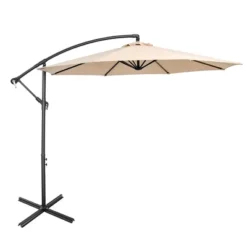 Costway 10 FT Patio Offset Umbrella W/8 Ribs Cross Base Tilt -Costway GUEST b58e3973 8b62 4dff 9700 c12f8f37ccaf