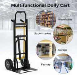 Costway 3-in-1 Convertible Hand Truck With 4 Rubber Wheels 1000 Lbs Max Load Capacity 18 Costway 3-in-1 Convertible Hand Truck With 4 Rubber Wheels 1000 Lbs Max Load Capacity -Costway GUEST b5a24418 73ae 4990 aa04 65a12b35c2c0