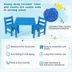 Costway 3PCS Kids Table & 2 Chairs Set Outdoor Heavy-Duty All-Weather Activity Table Set 23 Costway 3PCS Kids Table & 2 Chairs Set Outdoor Heavy-Duty All-Weather Activity Table Set -Costway GUEST b7370a0d 9064 456b a1f2 5b5903c34368