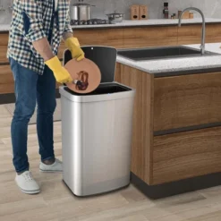 Costway 13.2 Gallon Step Trash Can Stainless Steel Airtight Garbage Bin For Home Kitchen -Costway GUEST b8deb5c7 9b9f 4643 aa52 c7d56739e34e