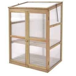Costway Garden Portable Wooden GreenHouse Cold Frame Raised Plants Shelves Protection -Costway GUEST b8fcf98e ae95 4934 b6b9 9fe5737e2dba