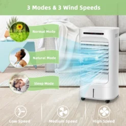 Costway 4-in-1 Evaporative Air Cooler Portable Humidifier With Timer, 3 Modes & Speeds -Costway GUEST b94fcc49 a0ec 4d01 8e33 16243103fa74