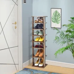 Costway 7-Tier Shoe Rack Free Standing Shelf Storage Tower Rustic Brown 19 Costway 7-Tier Shoe Rack Free Standing Shelf Storage Tower Rustic Brown -Costway GUEST b96f8c7d 3901 4d97 8591 c5c074d2a5f8
