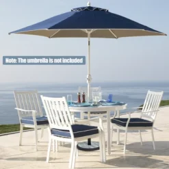 Costway 19'' Patio 35 LBS Round Umbrella Base Stand Holder 1.4''-1.9'' Market Table Outdoor -Costway GUEST bb70c04b ce83 42a4 a2fe dce700068bb6