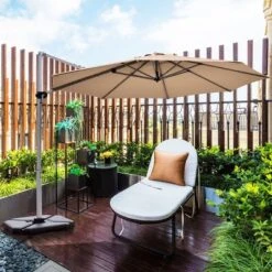 Costway 11' Patio Cantilever Offset Umbrella 360 Degrees Rotation Aluminum Tilt Base 17 Costway 11' Patio Cantilever Offset Umbrella 360 Degrees Rotation Aluminum Tilt Base -Costway GUEST bb9a1bde 2d19 4e41 a578 8cb7eb01ee4b