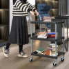 Costway 3 Layer Utility Rolling Tool Cart With Lockable Universal Wheels Ergonomic Handle 2 Costway 3 Layer Utility Rolling Tool Cart With Lockable Universal Wheels Ergonomic Handle -Costway GUEST bbc22b54 2d43 412e 83be 90ca65087438