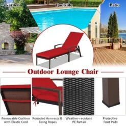 Costway 2PCS Patio Rattan Lounge Chair Chaise Recliner Back Adjustable Cushion 18 Costway 2PCS Patio Rattan Lounge Chair Chaise Recliner Back Adjustable Cushion -Costway GUEST bcafa2f5 d5ba 4529 a864 5523e285eabc