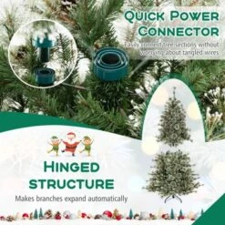 Costway 6/7.5/9 FT Artificial Christmas Tree With 360° Quick Power Connector 598/1086/1714 Pine Needles -Costway GUEST bcd1318c 9ae3 4123 a35f ae34635152c5