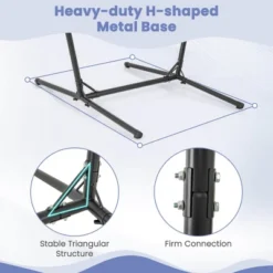 Costway Adjustable Hammock Chair With Stand 6 Adjustable Positions Storage Pocket Sturdy -Costway GUEST bcecb340 e2c0 4fa4 98de 65eb45d34d90