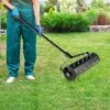 Costway 21“ Manual Lawn Aerator Grass Aeration Tool Filled With Sand Or Stone With Handle Green/Black -Costway GUEST bd7ff06c 8a88 4cb4 858a e397bb874c66