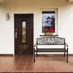 Costway Garden Bench Outdoor Furniture Porch Path Loveseat Chair -Costway GUEST bde98236 ab21 4452 b633 b0c918306032