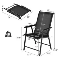 Costway 4PCS Patio Folding Dining Chairs Portable Camping Armrest Garden Black 13 Costway 4PCS Patio Folding Dining Chairs Portable Camping Armrest Garden Black -Costway GUEST befaf465 08ad 4c46 84ed cd0e7fc41e36