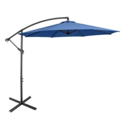 Costway 10 FT Patio Offset Umbrella W/8 Ribs Cross Base Tilt -Costway GUEST bf60e928 2c87 45aa be00 c9570d475125