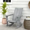 Costway Patio Adirondack Rocking Chair All Weather HDPE Porch Rocker 330lbs Grey Outdoor -Costway GUEST c01d6534 7971 4e3d aa07 1b3a5f118d1b