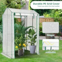 Costway 39'' X 32'' X 59'' Walk-in Garden Greenhouse Warm House For Plant Growing -Costway GUEST c197ea17 a025 4dd4 ade4 587afa2e22de