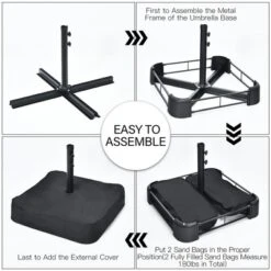 Costway 15FT Double-Sided Twin Patio Umbrella Outdoor Market W/ Crank & Base GreyCoffeeTurquoiseBeigeOrangeWine -Costway GUEST c1b070df 4447 4095 bc6b 284ce83ce7b9