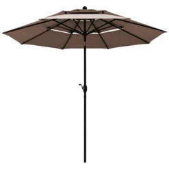 Costway 10ft 3 Tier Patio Market Umbrella Aluminum Sunshade Shelter Double Vented -Costway GUEST c1e5c6bf dbcc 4eed 9d85 5fea516eaf50