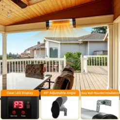 Costway 1500W Wall-Mounted Infrared Patio Heater Outdoor Indoor W/ Remote Control 16 Costway 1500W Wall-Mounted Infrared Patio Heater Outdoor Indoor W/ Remote Control -Costway GUEST c2186f7e 8480 4e80 8879 16e1026f7f00