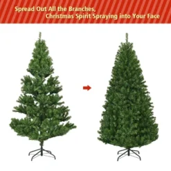 Costway 5Ft Pre-Lit Artificial Christmas Tree Hinged 150 LED Lights -Costway GUEST c2483d73 2069 498c acd6 96887b420d5b