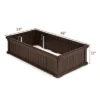 Costway 48''x24'' Raised Garden Bed Rectangle Plant Box Planter Flower Vegetable Brown -Costway GUEST c25eb1a7 9fa3 400c 9058 aa31c881940e