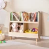 Costway 5-Cube Kids Bookshelf And Toy Organizer Wooden Storage Bookcase With Wood Legs Natural/White/Beige -Costway GUEST c31c3861 8069 4123 a2da ec7da5c87d98