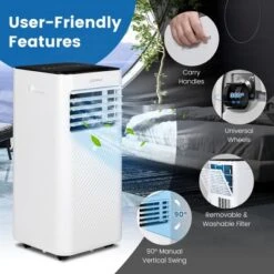 Costway Portable Air Conditioner 6000 BTU (10000BTU ASHRAE) 4-in-1 AC With Cool Fan Humidifier Sleep Mode -Costway GUEST c41ed9df 2488 41bf a72a 9b58d5d80c7b