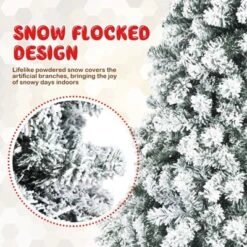 Costway Prelit 7.5ft Christmas Tree Flocked Xmas Snowy Tree 450 LED Lights 19 Costway Prelit 7.5ft Christmas Tree Flocked Xmas Snowy Tree 450 LED Lights -Costway GUEST c451798a f8ce 4c5a 950a e4dffb2e6a07