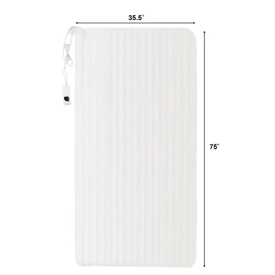 Costway Electric Heated Blanket Low-Voltage 5 Temperature Modes 8H Timer UL,Full Size/Queen Size/Twin Size 10 Costway Electric Heated Blanket Low-Voltage 5 Temperature Modes 8H Timer UL,Full Size/Queen Size/Twin Size - Image 8