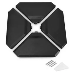 Costway 4PCS Cantilever Offset Umbrella Base Weight Sand 195lbs Stable Water Filled -Costway GUEST c55d3029 55bc 4513 90b7 26faaf19f246