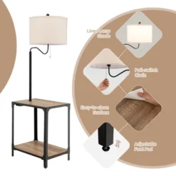 Costway Floor Lamp With End Table And USB Charging Ports 360° Rotatable Lamp Arm -Costway GUEST c5c221e5 afb4 41f1 b2c8 6cf8a524e3b8