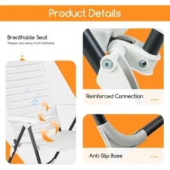 Costway Patio PP Folding Chair Adjustable Reclining 7-Level All-Weather Portable Outdoor -Costway GUEST c5fdb0f5 9fff 488b 8d8f bd4099f771a1