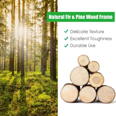 Costway Raised Garden Bed 42''x30''x32'' Elevated Wood Planter Box Stand Patio Yard 7 Costway Raised Garden Bed 42''x30''x32'' Elevated Wood Planter Box Stand Patio Yard - Image 5