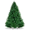 Costway 6FT/7.5FT/9FT PVC Christmas Tree Hinged Solid Metal Legs