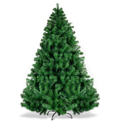 Costway 6FT/7.5FT/9FT PVC Christmas Tree Hinged Solid Metal Legs 3 Costway 6FT/7.5FT/9FT PVC Christmas Tree Hinged Solid Metal Legs