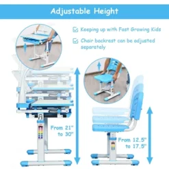 Costway Height Adjustable Kids Desk Chair Set Study Drawing W/Lamp & Bookstand 18 Costway Height Adjustable Kids Desk Chair Set Study Drawing W/Lamp & Bookstand -Costway GUEST c70b7fee 0798 4b48 a509 c0c5b0b570e5
