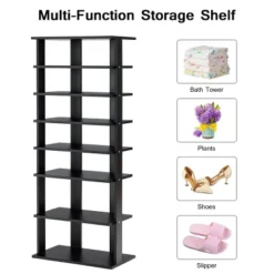 Patented 7-Tier Dual Shoe Rack Practical Free Standing Shelves Storage Shelves Concise -Costway GUEST c7921d8c 72b7 4d1a aa08 119b901df0a7