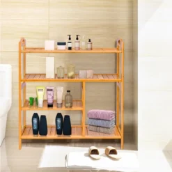 Costway 4 Tier Multifunction Bamboo Shoe Rack Boot Tower Shelf Storage Organizer Stand 14 Costway 4 Tier Multifunction Bamboo Shoe Rack Boot Tower Shelf Storage Organizer Stand -Costway GUEST c7c1f7b7 f7a7 4c04 8d02 e40960280e79